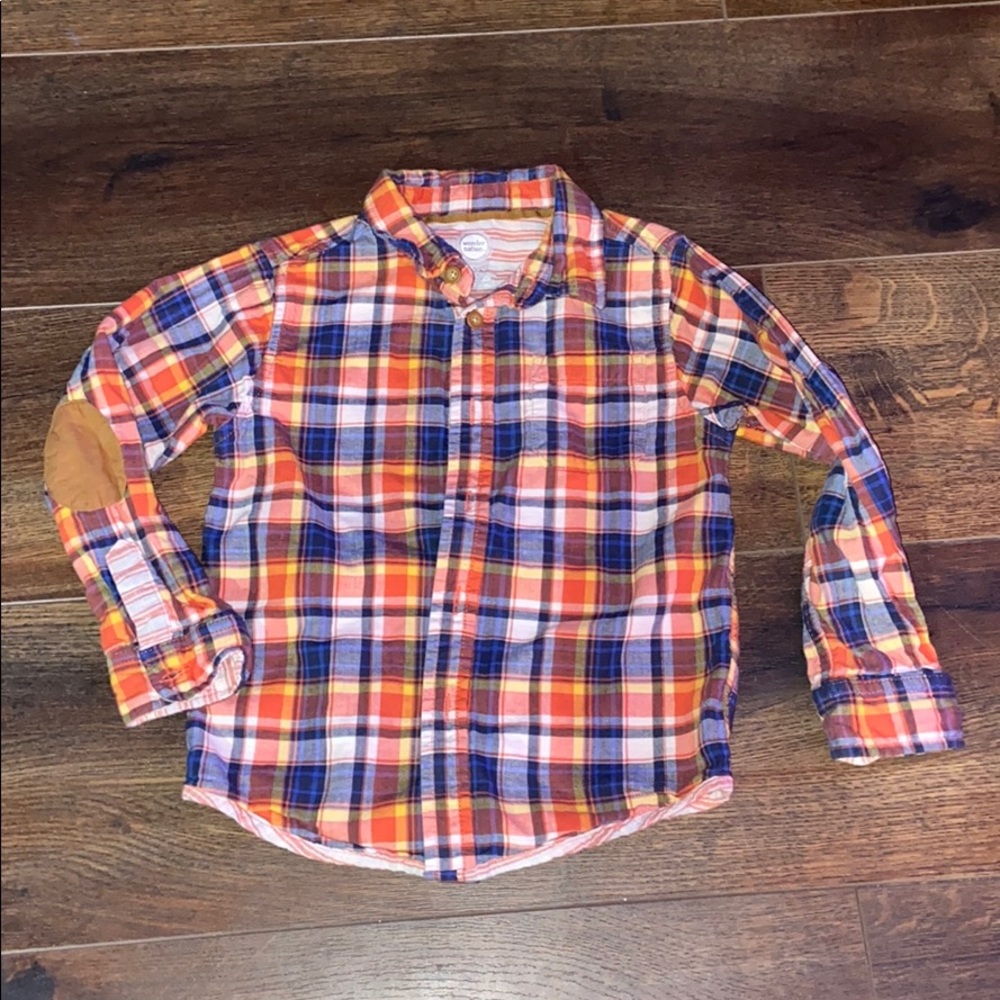 Wonder Nation 5T Boys Button Up/Down shirt